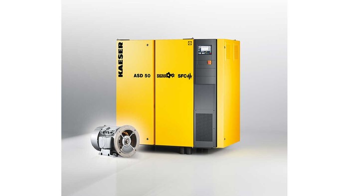 „Kaeser“ magnetinės varžos variklis