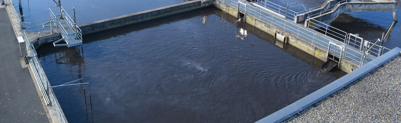 Nuotėkų valymo įrenginių sistema Kitzingene, skirta 85 000 populiacijos ekvivalentų.