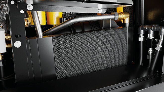 Įmontuotas papildomas suspausto oro aušintuvas M59-ajame