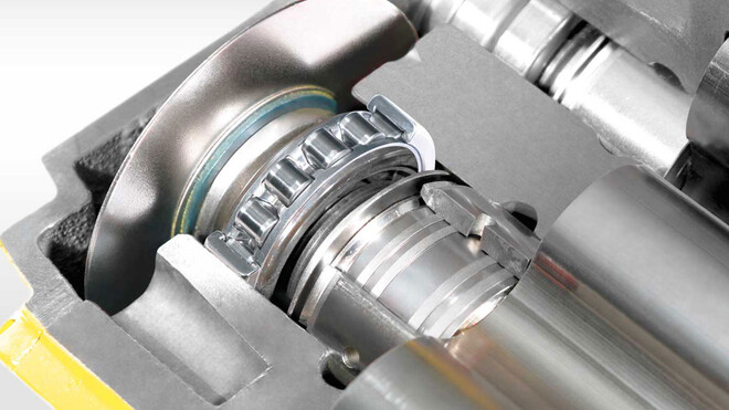 Rotaciniai stūmokliniai ventiliatoriai su labai patvariais guoliais.