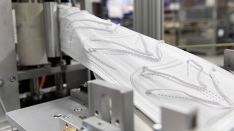 FFP-2 respiratoriai, gaminami „Unimatic“.