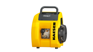 Nešiojamasis „Kaeser“ stūmoklinio kompresoriaus „i.Comp 3“ variantas.