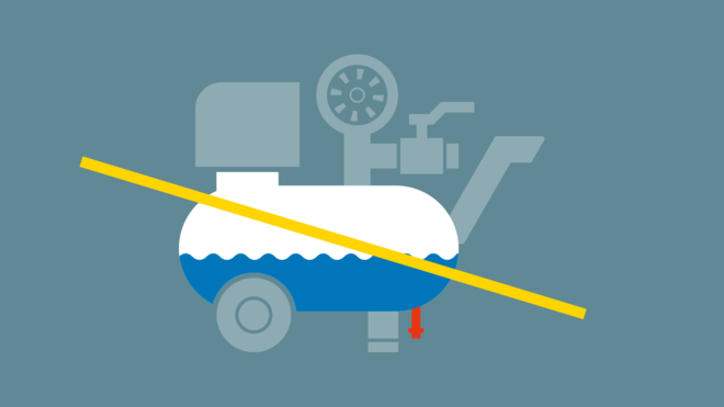 Susikaupęs kondensatas „i.Comp 3“ išgarinamas naudojant naują technologiją.